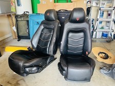 Oem 2013-2019 Maserati Gran Turismo Front Left Seat Black Leather Oem