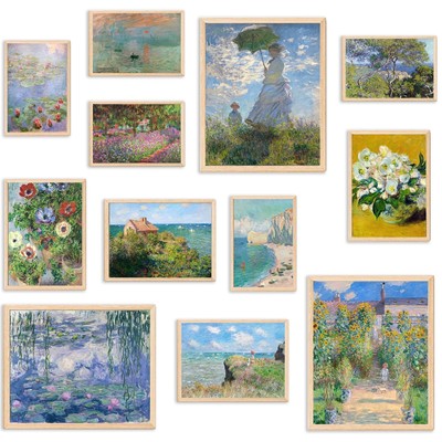 1art1 Claude Monet Die Elster Fußmatte – 60x40 Cm, Rutschfest, Maschinenwaschbar