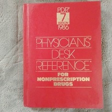 1986 physicians desk reference for nonprescription drugs Red Cover 7th Edition 