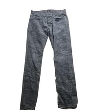 Hudson Jeans Mens 33x32 Charcoal Camo Stretch Denim Straight Leg Made In USA