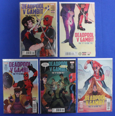 Deadpool V. Gambit #1-5 Complete Set VF/NM 2016 Marvel 1 2 3 4 5 The V is for Vs