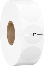 1000 Clear Circle Stickers for Sealing - 1" Round Transparent Labels 3X Strong