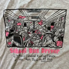 Vintage School Bus Driver Shirt Adults 3XL Made In USA “Special Kind Of Person”
