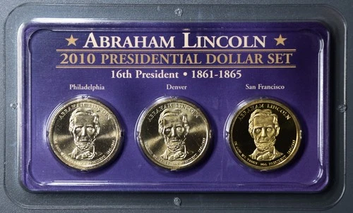2010-P Presidential Dollar Abraham Lincoln — photo from the most recent tracked eBay sale