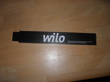 WILO Zollstock, Gliedermaß, NEU, selten, Metermaß, Schwarz, " Einfach Praktisch"