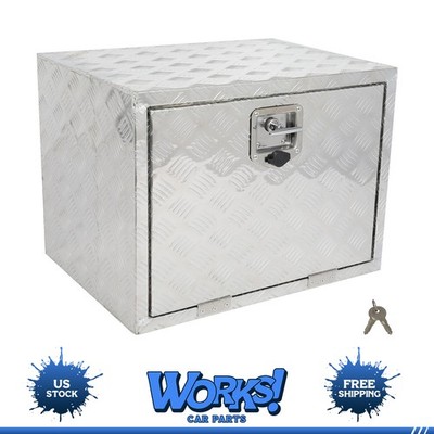 24''X18''X18'' Aluminum Storage Tool Box 2x Chain Silver