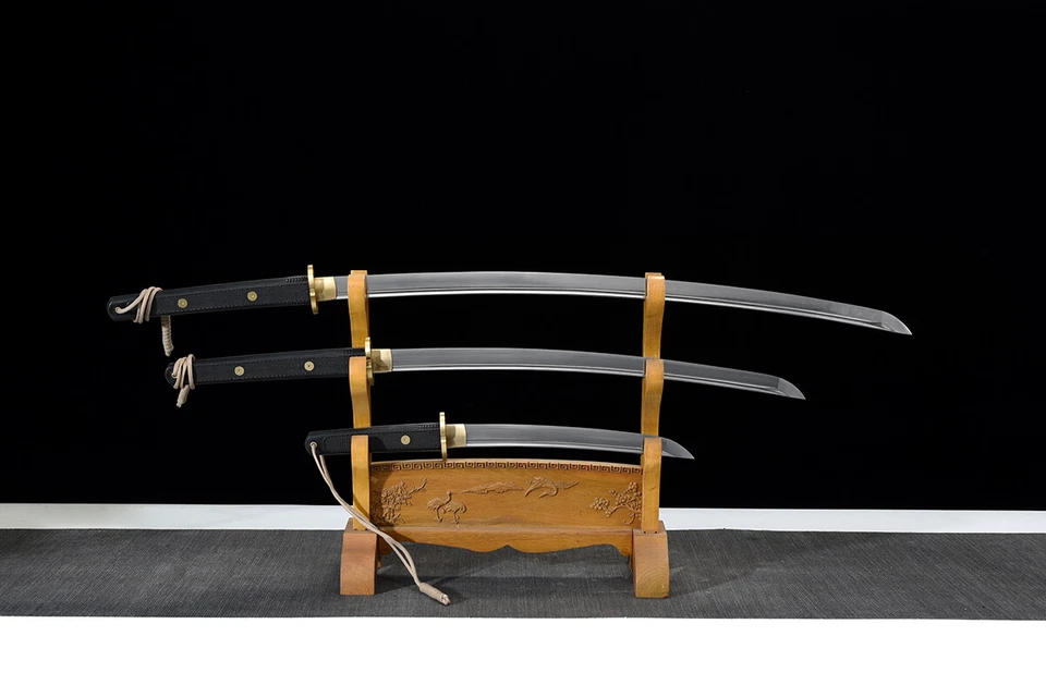 Sharp Katana Wakizashi tanto Japanese Samurai Functional Swords Set New-bohi - Image 3 of 4