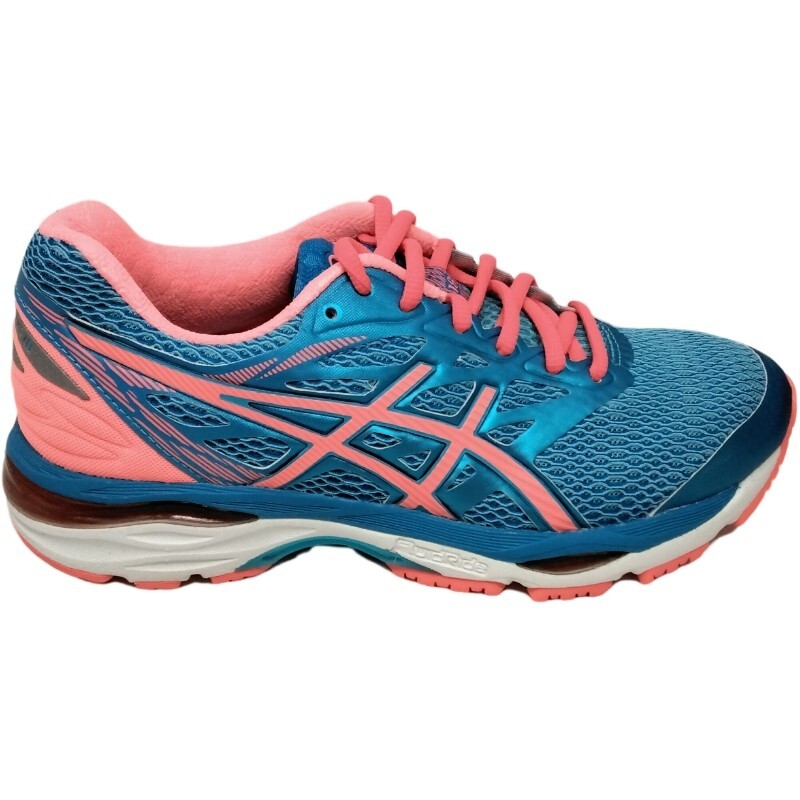 Asics Gel Cumulus 18 Women's (D) Running Sneakers Blue, Pink