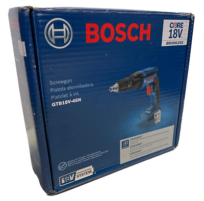 BRAND NEW BOSCH GTB18V-45N Xtend Drive 18V 18 Volt Brushless 1/4'' Hex Screwgun