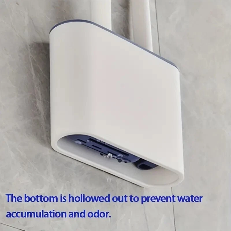 Dos cepillos y un soporte de pared. Ideal para mantener limpia la zona de eliminación. Foto 3 de 4