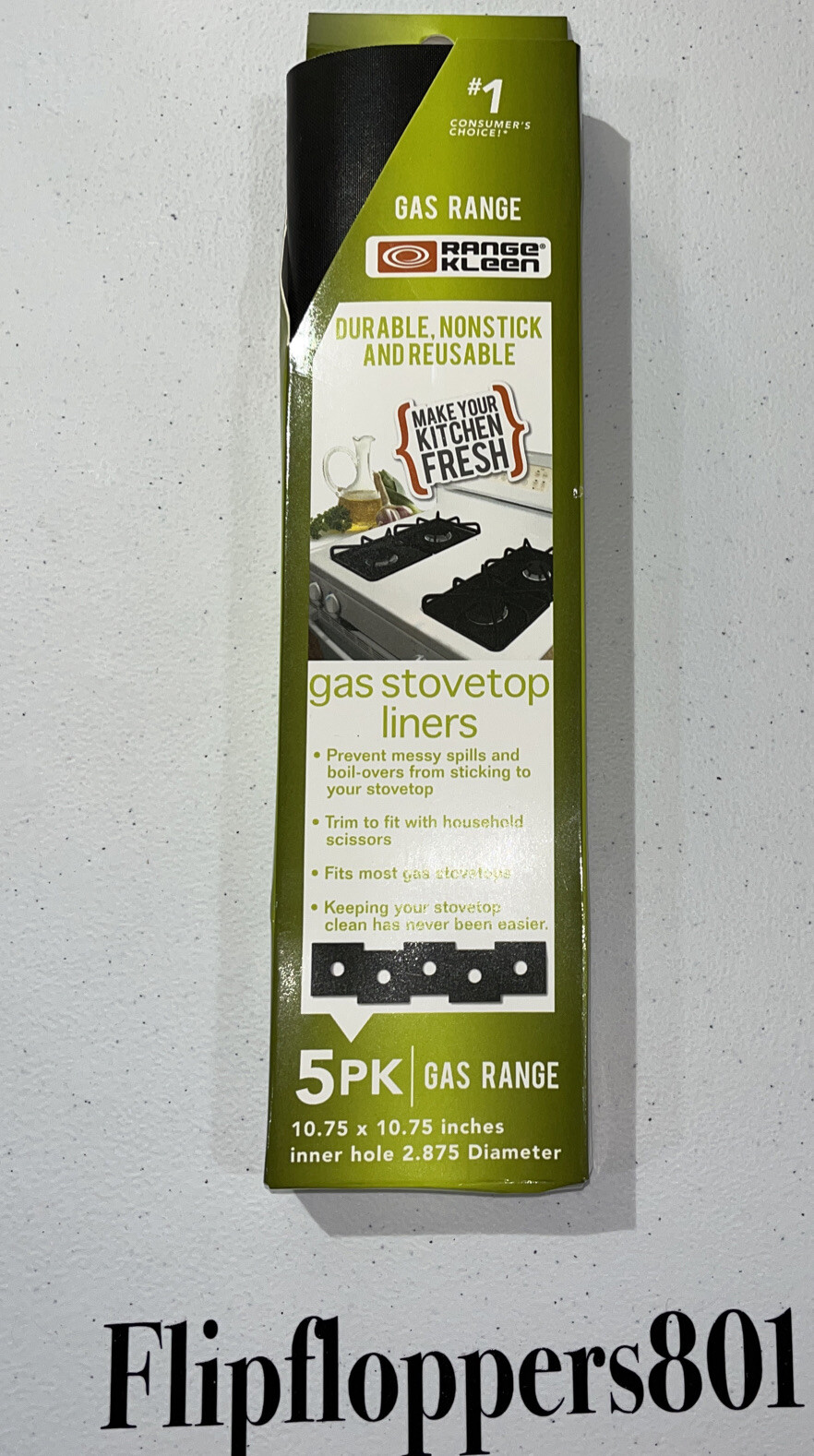 Range Kleen Gas Stovetop Liners 5 Pack 70775192781 eBay