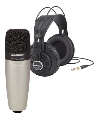 SAMSON STUDIO BUNDLE C01 KONDENSATOR GROSSMEMBRAN + SR850 KOPFHÖRER HALBOFFEN