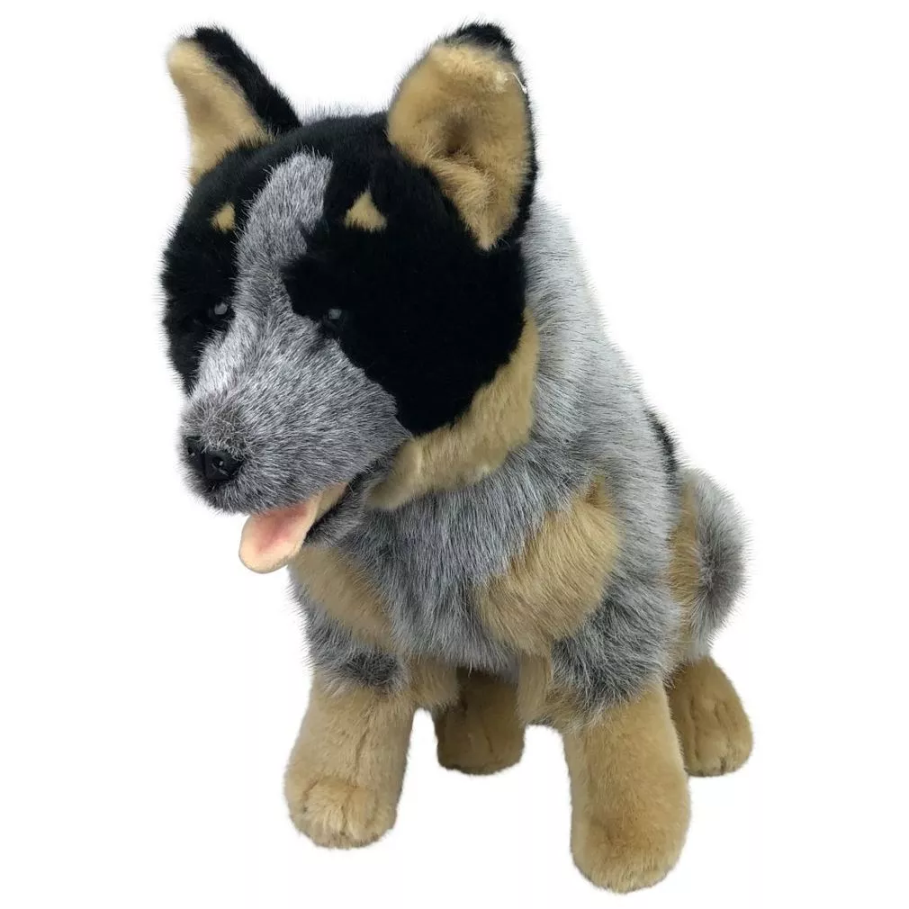 Marshall the Heeler Cattle Dog Soft Plush Toy 13/33cm Medium Blue  Bocchetta Plu