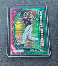 2020 Panini Prizm Draft Picks Nick Gonzales Power Surge Green Pulsar Prizm