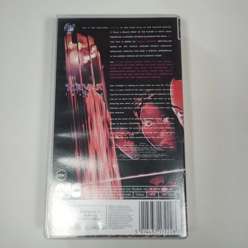 Tekwar Volumes 1-4 Rare VHS - William Shatner - Sci fi TV Movies - Image 4 of 4