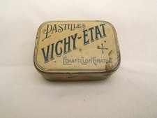 ancienne petite boîte pastilles Vichy état échantillon gratuit Art Nouveau 