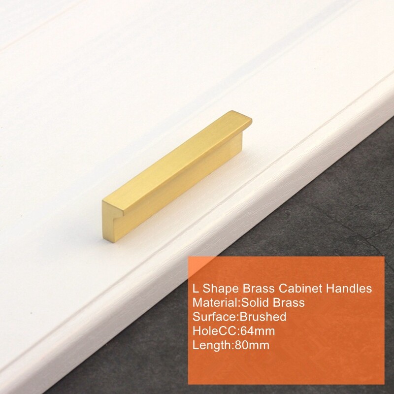 Brass Kitchen Knobs Handles Drawer Cupboard Wardrobe Door Pull