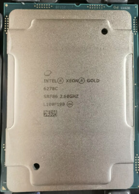 Intel Xeon Gold 6278c Processor CPU 185W 26Core LGA-3647 2.60GHz