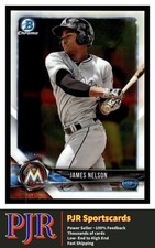 2018 Bowman Chrome #BCP33 James Nelson Marlins  BUY 4 - 35% OFF