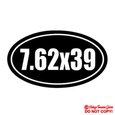7.62X39 Vinyl Decal Sticker Car Window Wall Bumper Gun AK-47 Ammo Assault Rifle