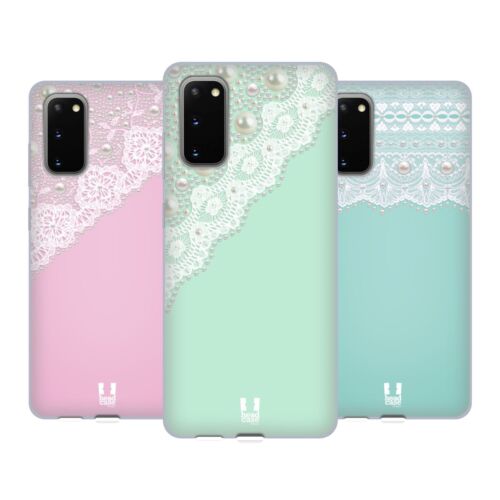 HEAD CASE DESIGNS LACES AND PEARLS SOFT GEL CASE FOR SAMSUNG PHONES 1 - Afbeelding 1 van 10