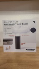 Sharper Image Powerboost Deep Tissue Massager White - NEW