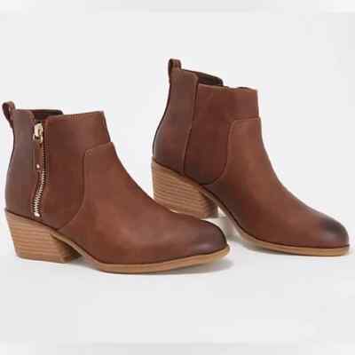 Dr. Scholl's Side Zip Ankle Boots - Lawless - Copperstone (7m) a551078 -