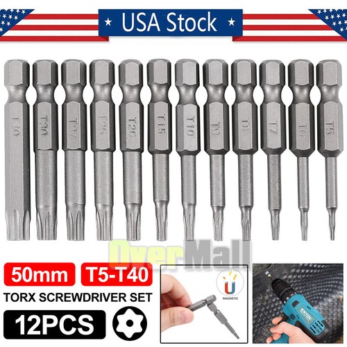 12pc Torx Bit Set Quick Change connect 