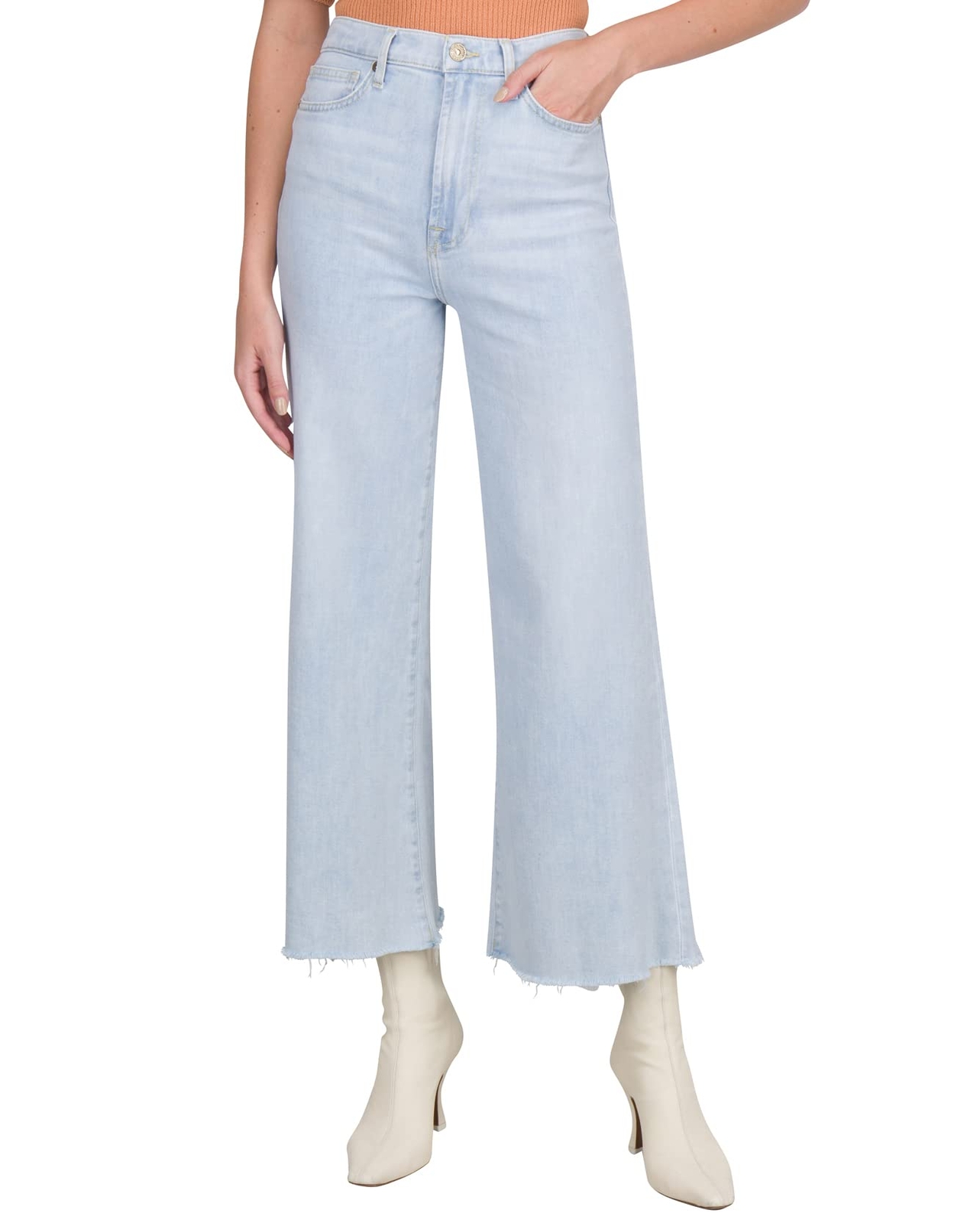 7 For All Mankind Women's UHR Cropped JO Jeans, Summertime, 30R