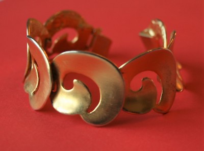 Bracelet Clara Studio Métal Doré - Style Vintage Années 80, New York, Occasion