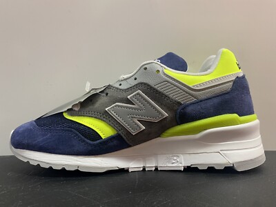 NEW BALANCE 997 MADE IN USA BLUE LIME M997LBL SIZE 5 NEW CASUAL 
