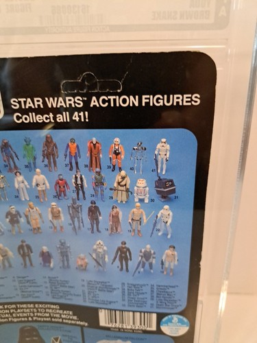 Vintage Star Wars YODA MOC ESB 41 Back AFA 60 Graded 1980 Kenner Brown Snake - Picture 14 of 21