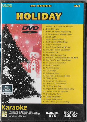 NEW/SEALED KARAOKE FOREVER HITS 30 HOLIDAY SONGS #9331 DVD