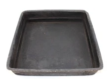10"x 2" Commercial Aluminum Black Pizza Pan Seasoned SQUARE