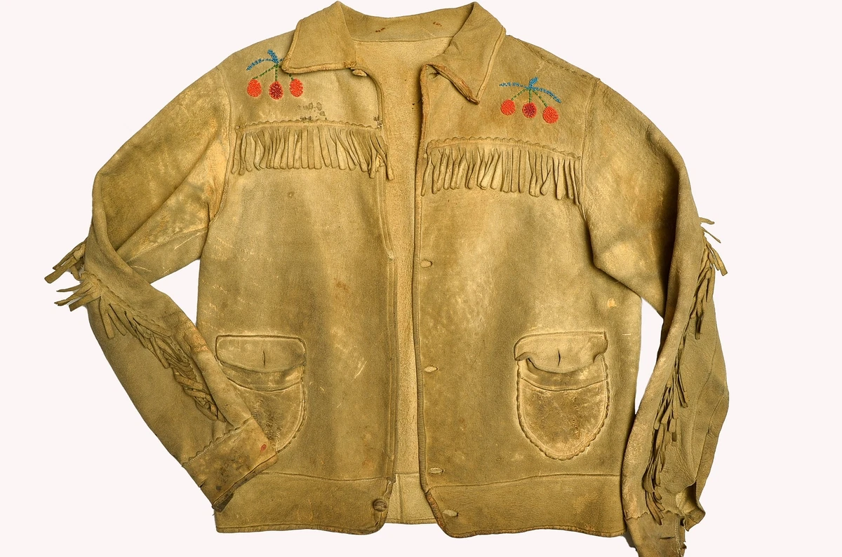 Beaded leather jacket cheap