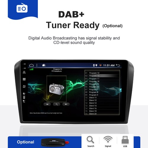 Carplay For Mazda 3 2006-2012 Android14 Car Radio Stereo GPS Sat Nav DSP 8+256GB - Picture 10 of 20