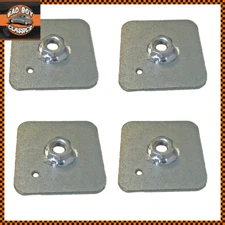 Seat Belt Harness Eye Bolt Backing Mounting Plate 7/16 Thread UNF x4
