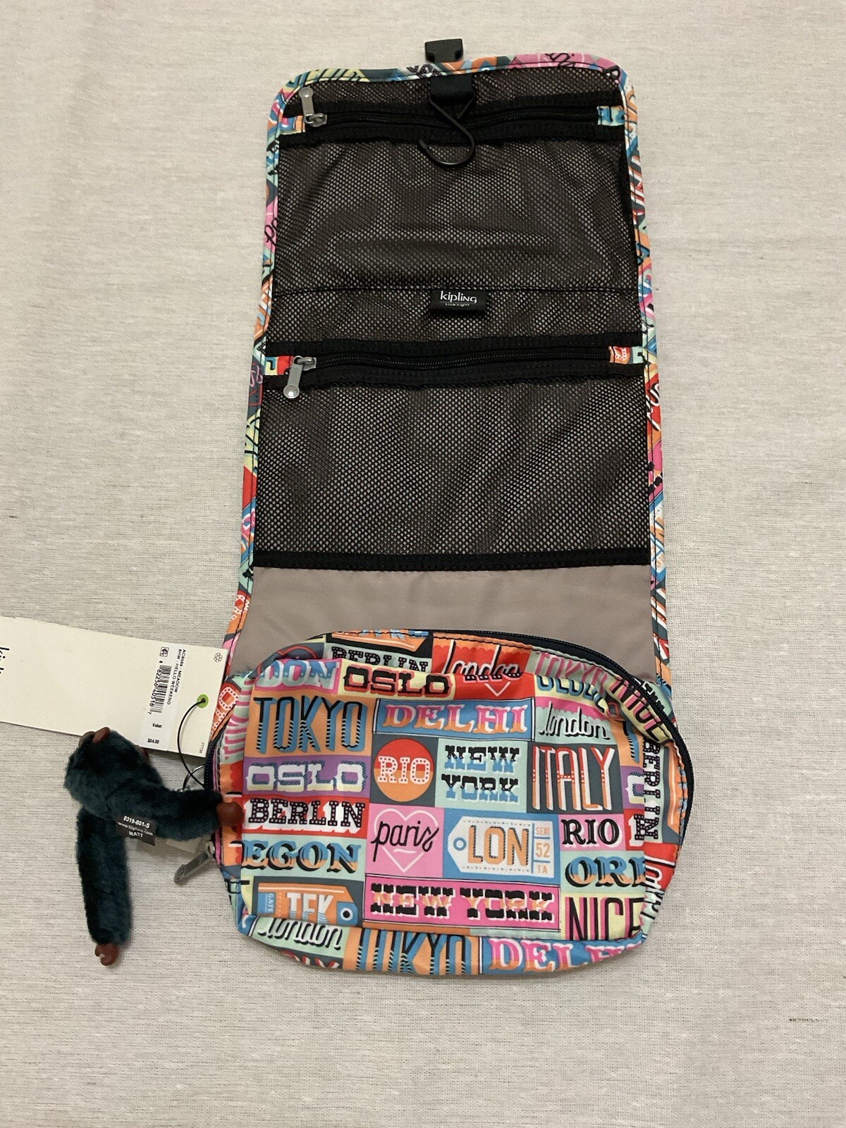 NWT Kipling AC8589 Meadow Hanging Toiletry Travel Bag, Hello Weekend eBay