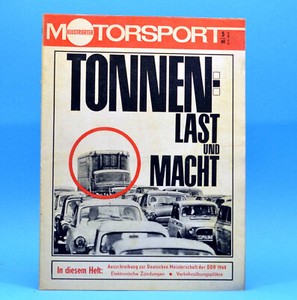DDR Illustrierter Motorsport IMS 5 1968 Ford 20 M TS Zschopau Zündung LKW P