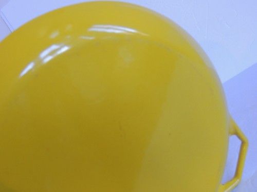 Cazuela horno holandés MCM vintage NAACO Dinamarca D3 hierro fundido esmaltado amarillo 2 piezas - Imagen 14 de 15