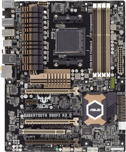 For ASUS TUF SABERTOOTH 990FX R2.0 motherboard AM3+ 4*DDR3 32G ATX Tested ok - Picture 1 of 4