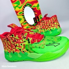 Puma MB.01 US 11 Men's Green Red Yellow Thermal Basketball LaMelo 310508 01 NIB