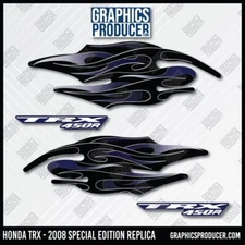 Honda TRX450R Trx 450r Replica Decals 2008 Stickers Flame Limited Edition Kit