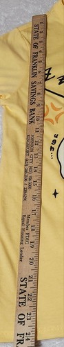 Women's XS Gudetama The Lazy Egg Short Sleeve Anime Graphic T-Shirt Yellow - Picture 5 of 6