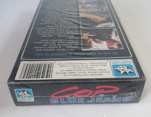 Cop in Blue Jeans VHS Factory Sealed New Old Stock 1989 Interglobal Home Video - Picture 4 of 6