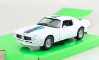 Pontiac Firebird Trans Am 1972 Weiß Blau 1:24 Welly Modellauto