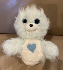 RARE SCRUFF A LUVS Snow Pals WALRUS Plush ICY BLUE 2017 Valentine’s Heart