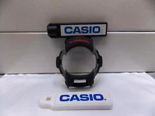 Casio Watch Parts G-7600 Inner Bezel / Shell  Black/Gray W/ Red G-Shock letters