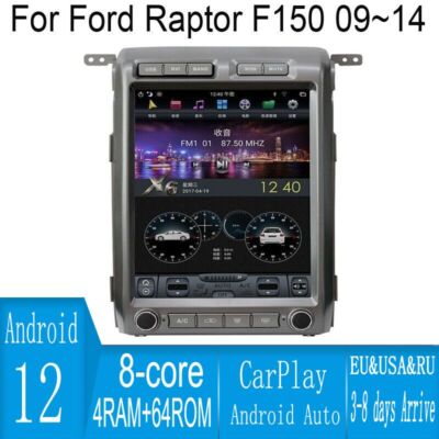 13'' Android Navigation Car Gps Stereo Radio Wifi Carplay For Ford Raptor F150