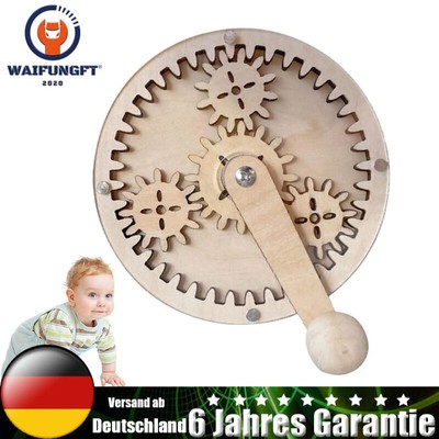 Wooden Early Education Sensory Activity Board DIY Zubehör Zahnrad Spielzeug DHL